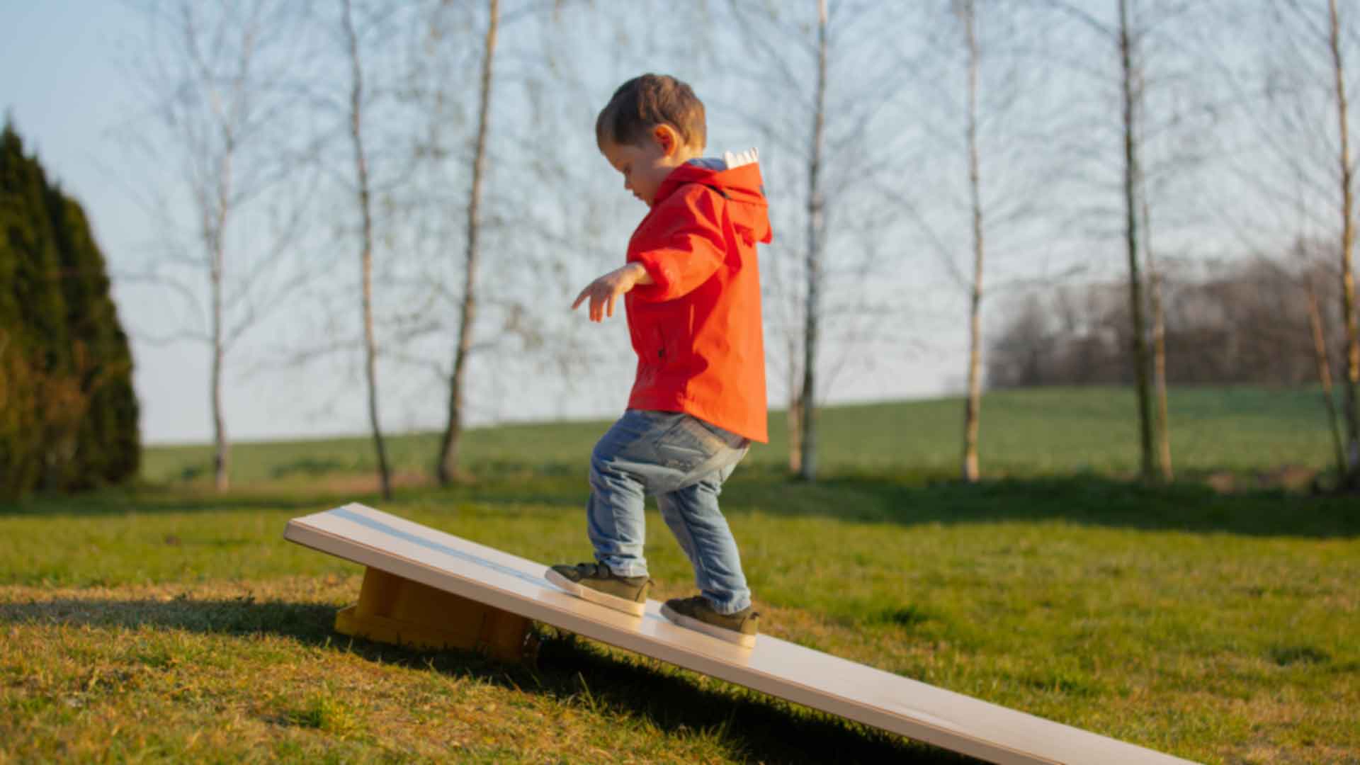 Small child experiencing risk