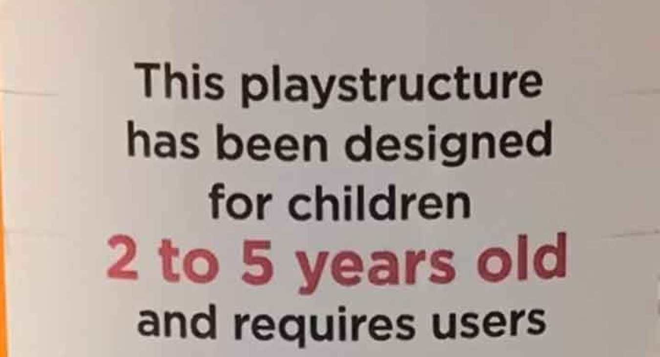 Playground Safety Signs & Labels