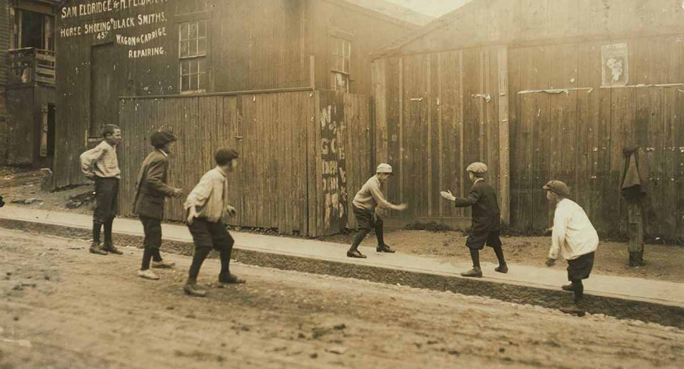 Play in the streets became exercise on the playground.