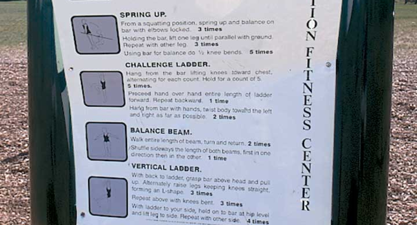 Playground rules of play sign