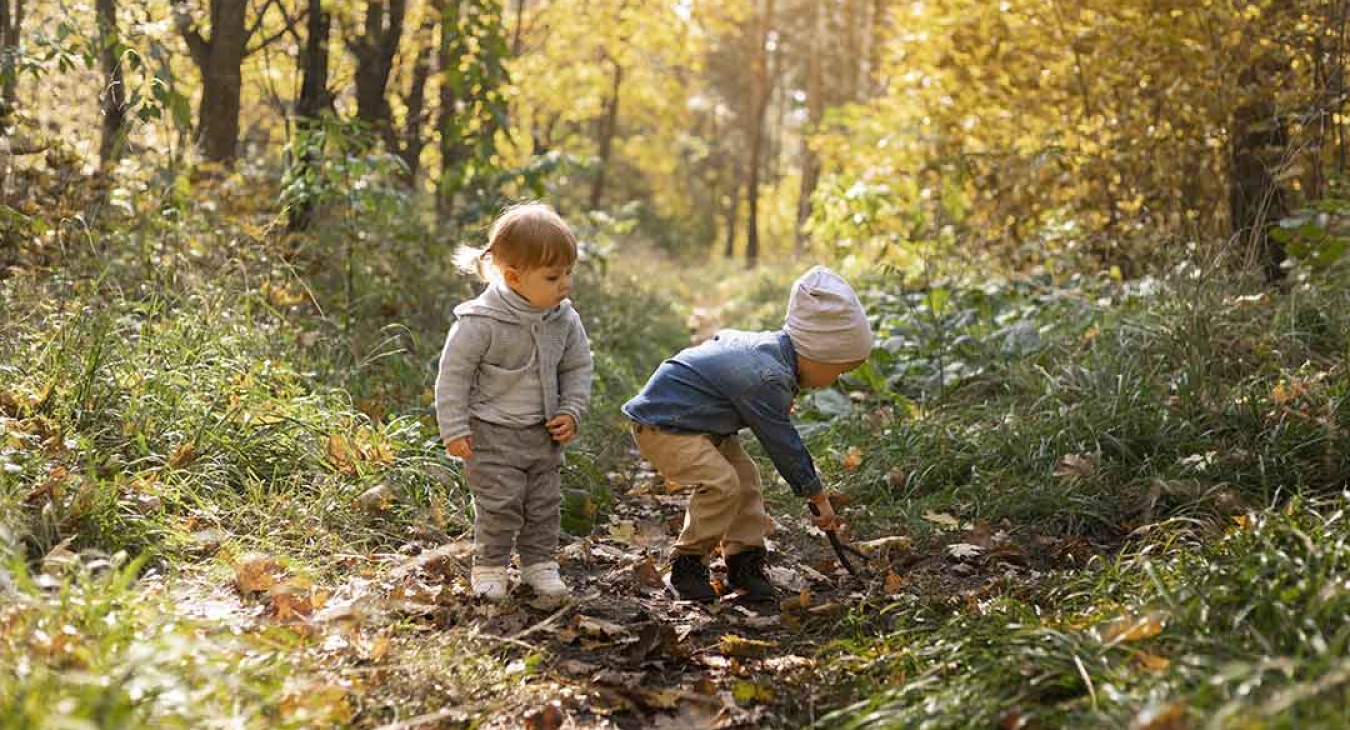 Kids spending time in nature