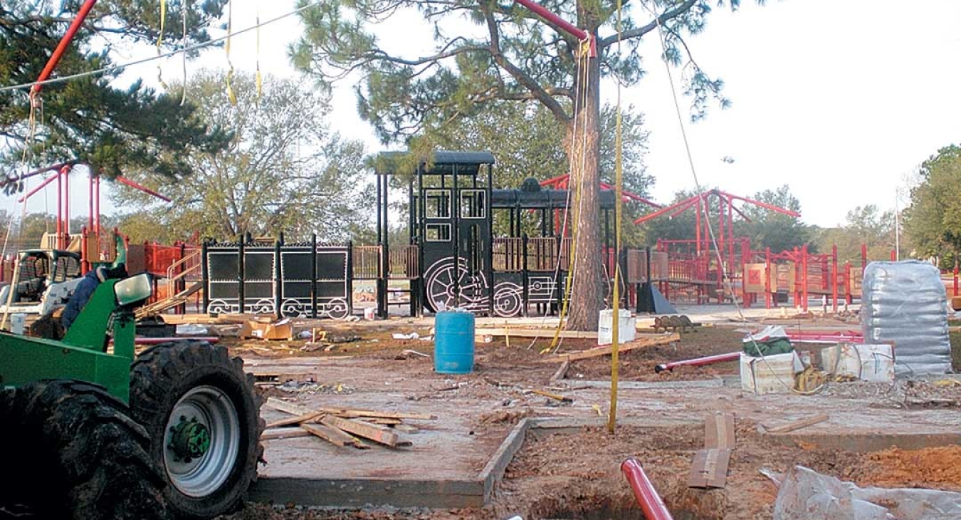 Train Themed Playground
