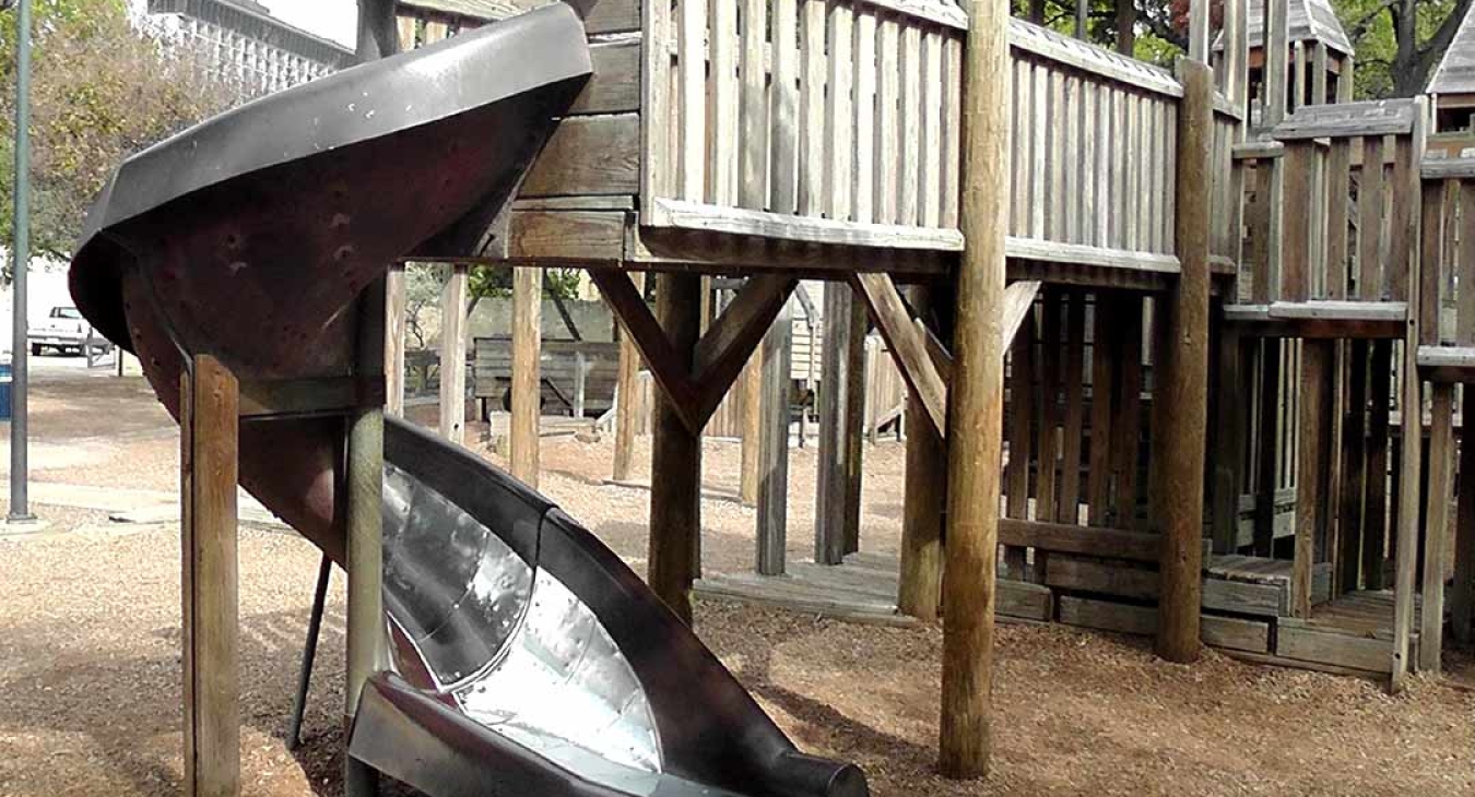 Hemisfair Park Playground slide