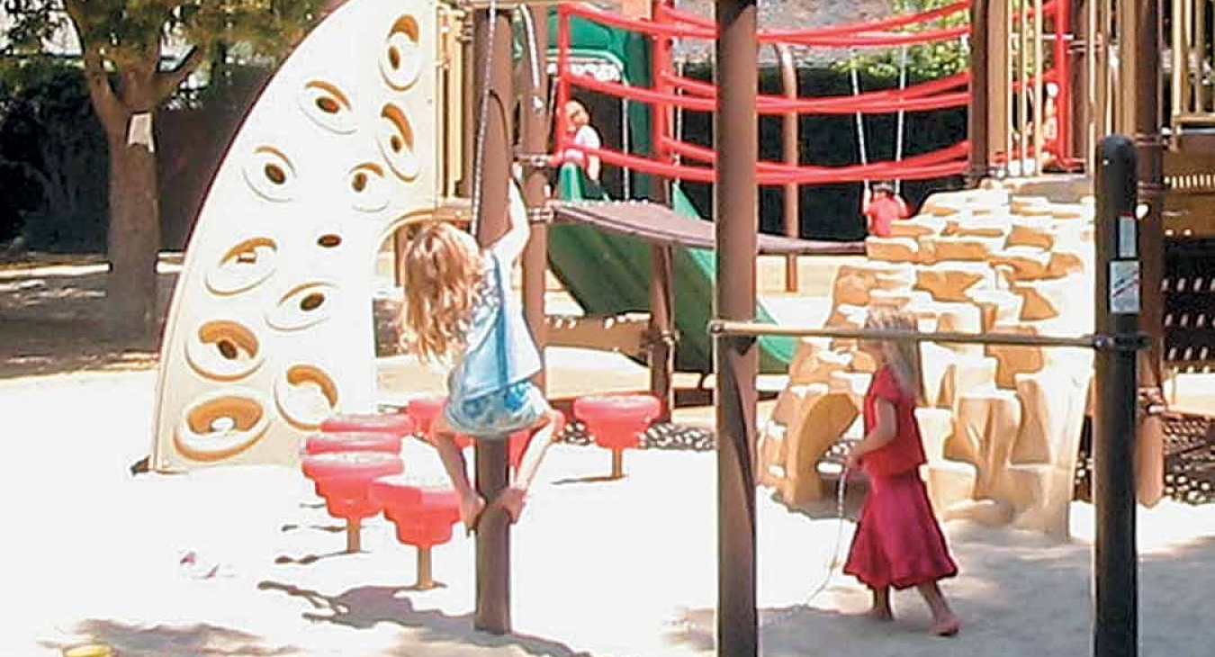 Sand playground surfacing