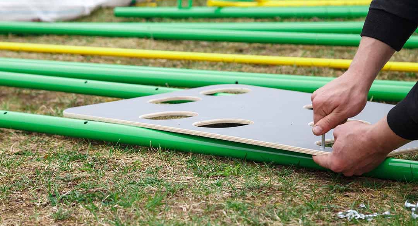 caring for playground equipment