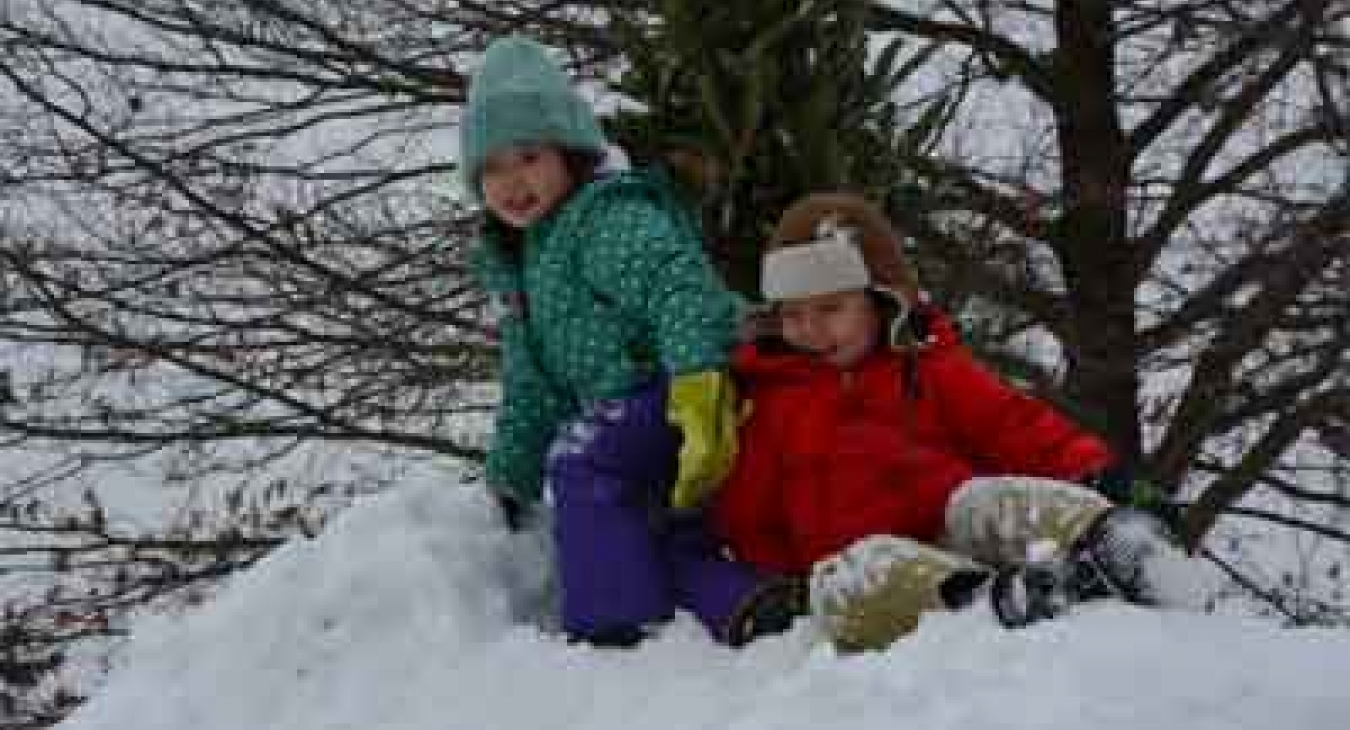 Playing in Snow at Fire and Ice Event - Anarchy Zone