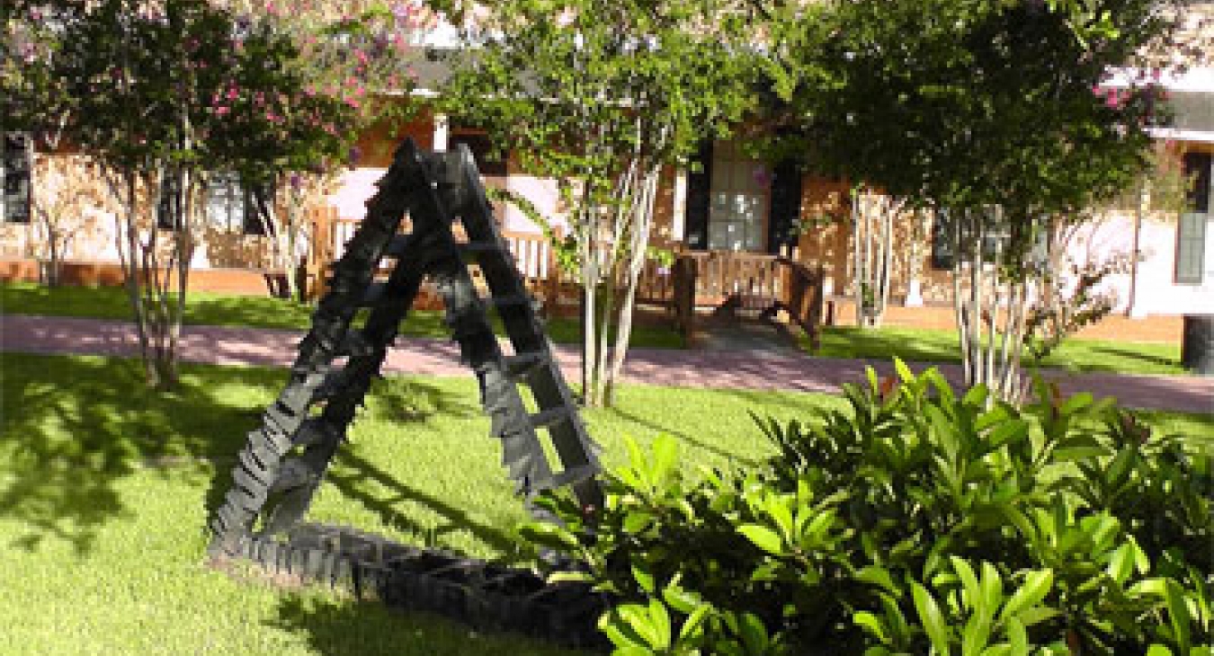 What is this? To the artist who created it, it is a sculpture, a work of art. To a child it is a climber.