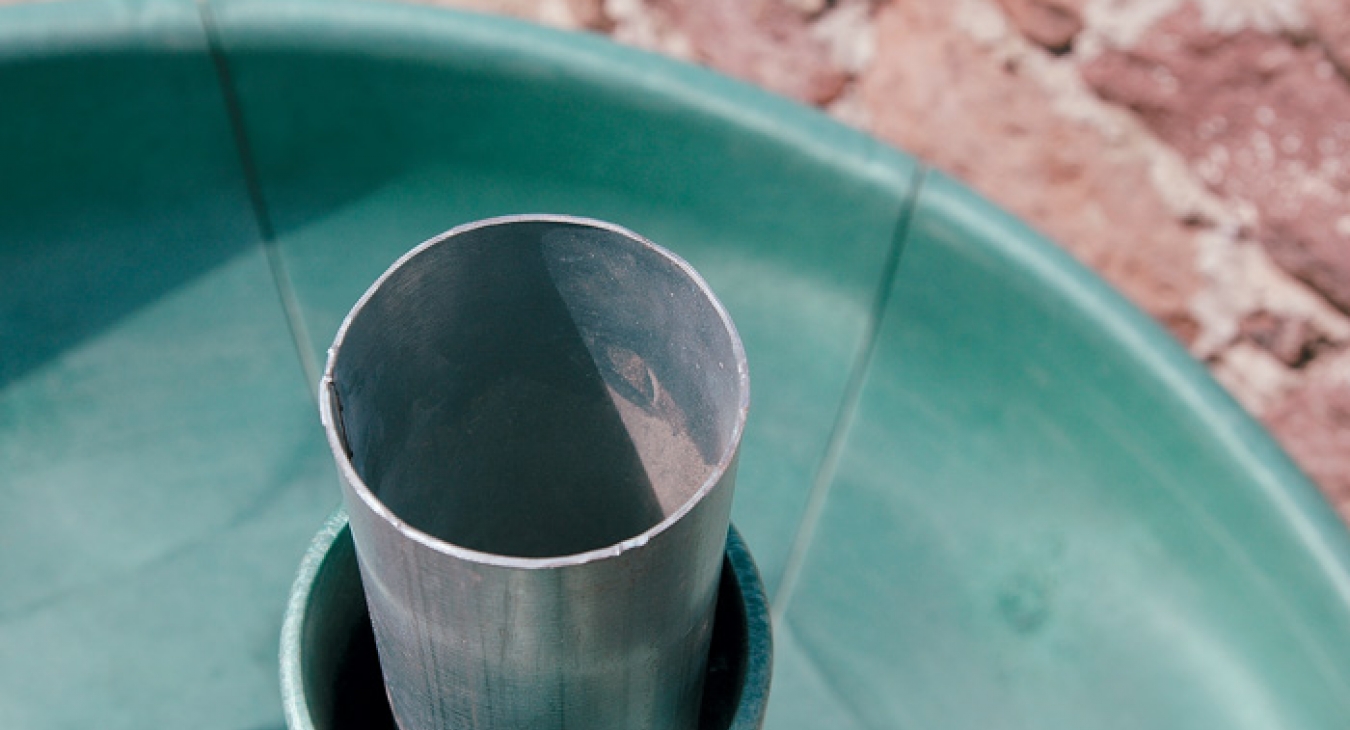 Pinching hazard on a slide