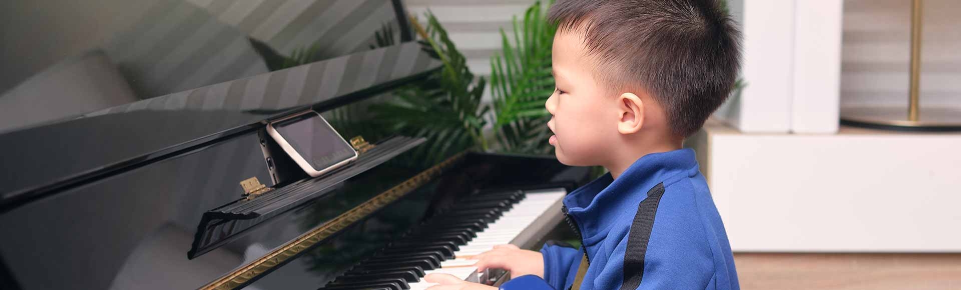 Asian kindergarten school buy learning piano